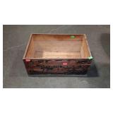 Wooden shipping crate, no lid. National Biscuit