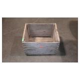 Wooden fruit crate. 18"×15"×12".
