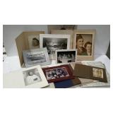 Flat of old photos. Baby pictures, portraits,
