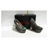 Wild Pair wedge high heels. With box. Size 5.5M.