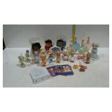 Precious Moments lot. Dolls, figurines, perfume