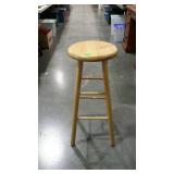 One maple home counter stool, 13" seat x 30"