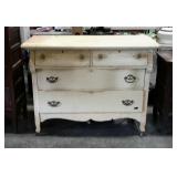 Painted Dresser, 2 narrow over 2 wide drawers