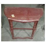 Flat back wall stand, painted with beveled edge