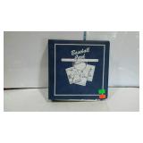 Baseball card album with baseball collector