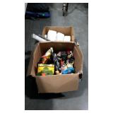 Two box lot, one with kids action figure toys and