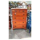 Menger Furniture, early maple chest on chest top