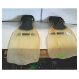 Set of swimmers feet fins