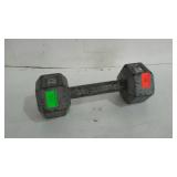 One 12# steel dumbbell weight