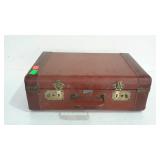 Lady Gale luggage case, early leather wrapped