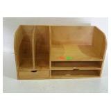 Maple desk top organizer