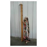 Three 58" floral drape window valances, plus p