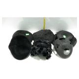 Six ladies hats - black