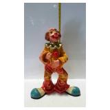 Paper mache clown figure - 17" tall