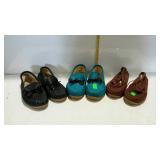 Ladies leather moccasins- 3 pair of  Hitchin Post