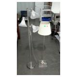 Two home decor floor lamps stainless pole design