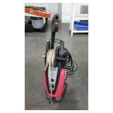 Husky power washer electric with hose on reel