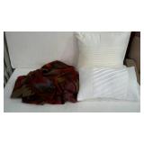 Group lot, 2 throw type pillows, plus southwest
