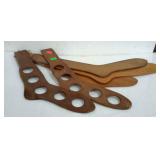 Group of 5 wooden sock stretchers