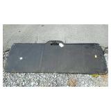Two black painted boards, having the hand grab