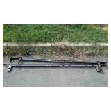 Set of metal bed rails