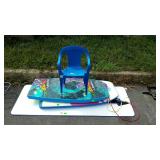 Kids lot, includes small plastic chair, two