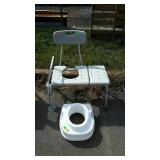 Handicapped group lot, includes potty chair, and