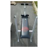 Weider master blaster weight bench with leg curl