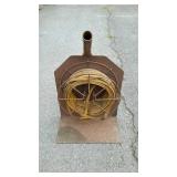 Heavy duty homemade cord reel, has electric cord