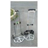 2 hand carts, aluminum folding light duty type