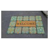 Rubber Welcome Door Mat, outdoor type used but