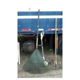 Tool lot, includes garden rake and electric
