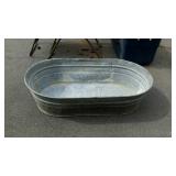 Wheeling galvanized double wash tub in nice
