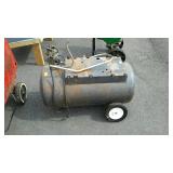 Air comprossor tank on cart only the tank guys