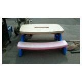 Little tikes picnic table been outdoors needs