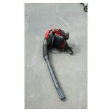 Back pack leaf blower, well used- not tested by us