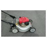 Honda push mower with rear bagger