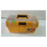 Work force brand 16 inch tool box, with misc