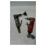 Two older air grinder tools one is a Mac Tool