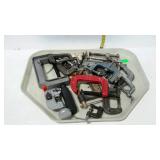 Group of "C" Clamps of various sizes there are