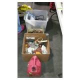 Three boxes of misc stuff, hardware related,