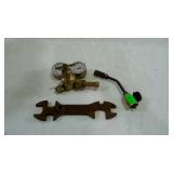 Group - wrench, brass torch nozzle and gauge set