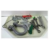 Tools & hardware - wrenches, gate latches, hinges,