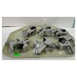 Tubing / pipe clamps - lot of six