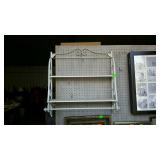 Double wall shelf - Iron framed with bottom towel