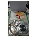 Table Wares, group of dollies, and silver plated