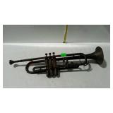 Musical instrument copper Trumpet, with mouth