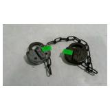 Two older strong lock box locks but no keys