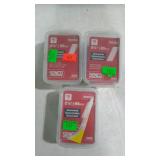 Three containers of Seco galvanized 2 1/2" finish