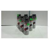 6 cans of Valspar flat mat purple spray paint